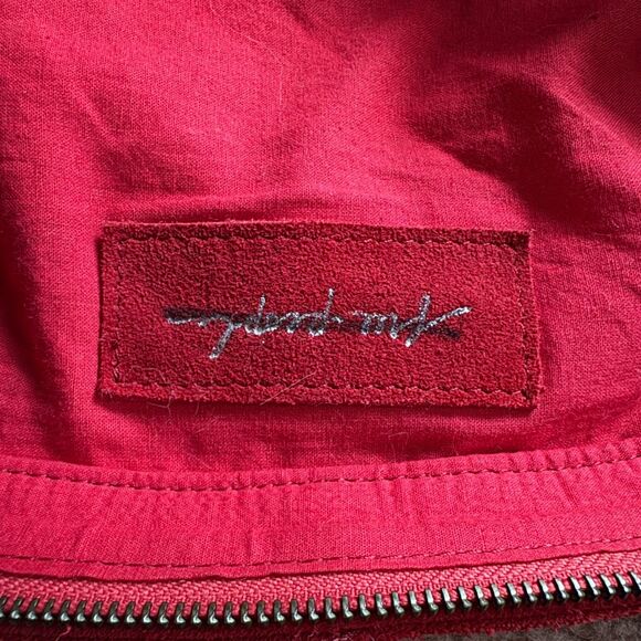 Free People Wild Suede Hobo Tote Red - Picture 8 of 9